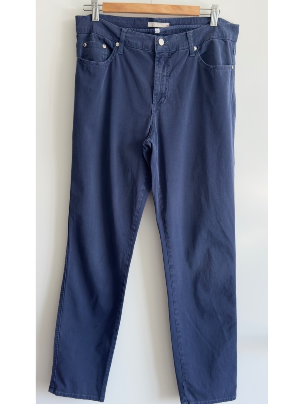 Fabrizio Gianni Cotton Twill Stretch Jeans Women 12 Blue Slim Straight USA